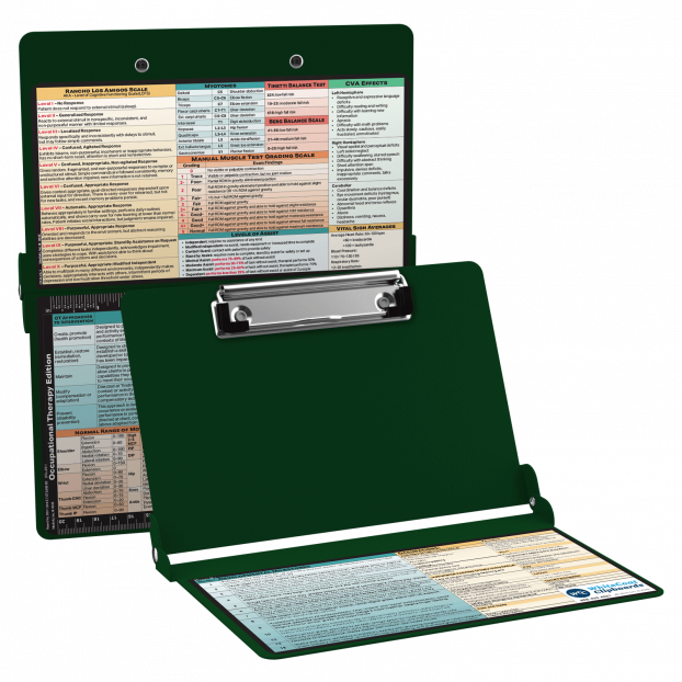 WhiteCoat Clipboard® - Green Occupational Therapy Edition